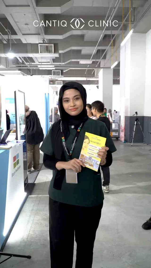 ✨ CANTIQ Clinic Kini di My Health & BeauLife Expo! ✨

15 – 17 Ogos ini, di Starling Mall, kami bawakan promosi rawatan estetik paling best tahun ini! 💛
💆‍♀️ Promosi eksklusif untuk rawatan signature kami
🎁 Hadiah percuma & cabutan bertuah istimewa
💬 Jumpa team kami & dapatkan FREE konsultasi kulit peribadi daripada doctor

📅 15 – 17 Ogos 2025
📍 Starling Mall | 11 Pagi – 10 Malam

💛 Jangan lepaskan peluang untuk tampil berseri bersama CANTIQ!

#CANTIQClinic #MyHealthBeauLifeExpo #StarlingMall #Estetik #KulitCantik #PromosiIstimewa #CantikBersamaCANTIQ