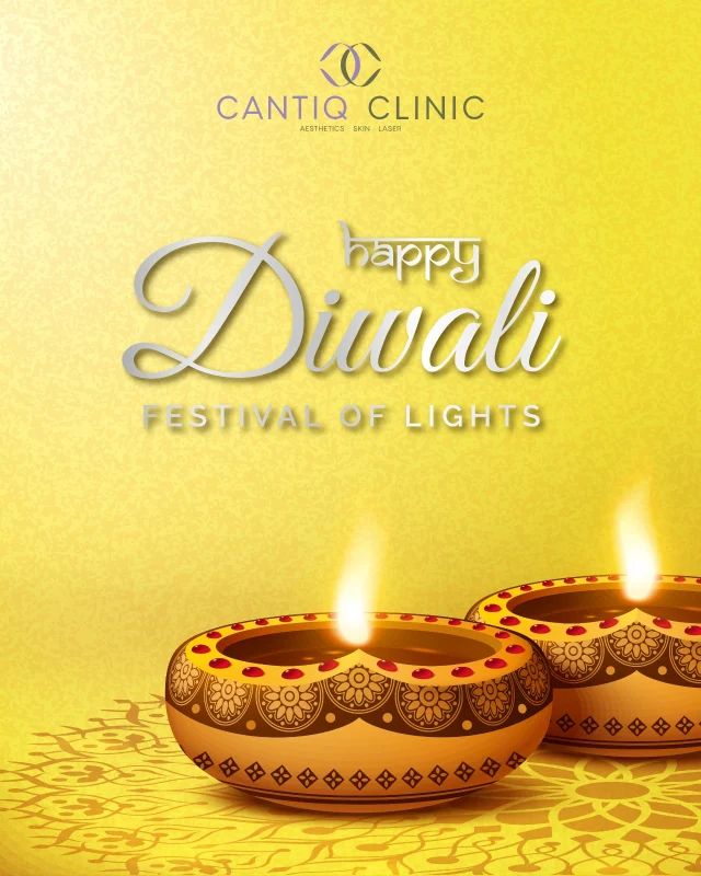 May your Deepavali be filled with beauty, brightness, and blessings.
Let your inner glow shine through — today and always.
Wishing you a radiant Deepavali from CANTIQ Clinic. 💛 #CANTIQClinic #DeepavaliGlow #FestivalOfLights #Deepavali2025 #BeautyAndConfidence #RadiantYou #GlowingSkin #CelebrateWithCANTIQ #SelfCareSeason #DiwaliVibes