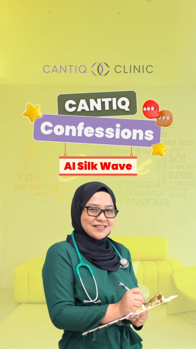 💬 CANTIQ Confessions with Dr. Puteri 💛
“Sebagai doktor, saya perasan ramai yang datang dengan masalah parut jerawat, kulit kusam & pori besar.”

Sebab tu Dr. Puteri suka guna AI Silk Wave — rawatan dengan gabungan AI Technology + Silk Wave Energy yang bantu kulit renew dari dalam tanpa downtime yang lama! 🌬️✨

💎 Hasilnya:
Kulit nampak lebih halus, cerah sekata & glowing sihat semula jadi 😍

📍 CANTIQ Clinic Klang (+6012-3099366)
📍 CANTIQ Clinic Cheras (+6011-69411227)
📍 CANTIQ Clinic Setapak (+6012-5689366)
📍 CANTIQ Clinic Melaka (+6012-8619366)

#CANTIQConfessions #DrPuteri #AISilkWave #CantiqClinic #HealthySkin #AIBeauty