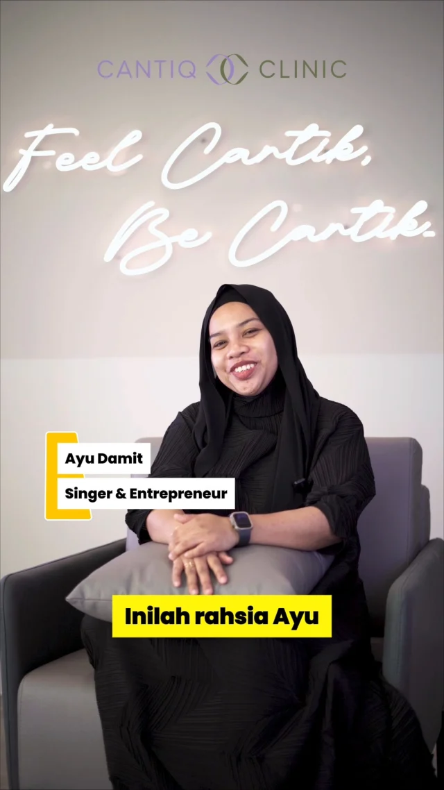 YES! Ayu Damit pun buat TrinityLift di CANTIQ Clinic ✨
Rawatan kegemaran untuk bantu kulit rasa lebih tegang, kemas dan segar.
Simple, selesa dan hasil nampak natural 💛

Boleh dapatkan rawatan signature TRINITYLIFT kami di:
📍 CANTIQ Clinic Klang (+6012-3099366)
📍 CANTIQ Clinic Cheras (+6011-69411227)
📍 CANTIQ Clinic Setapak (+6012-5689366)
📍 CANTIQ Clinic Melaka (+6012-8619366)
📍 CANTIQ Signature (KL) (+60122039366)